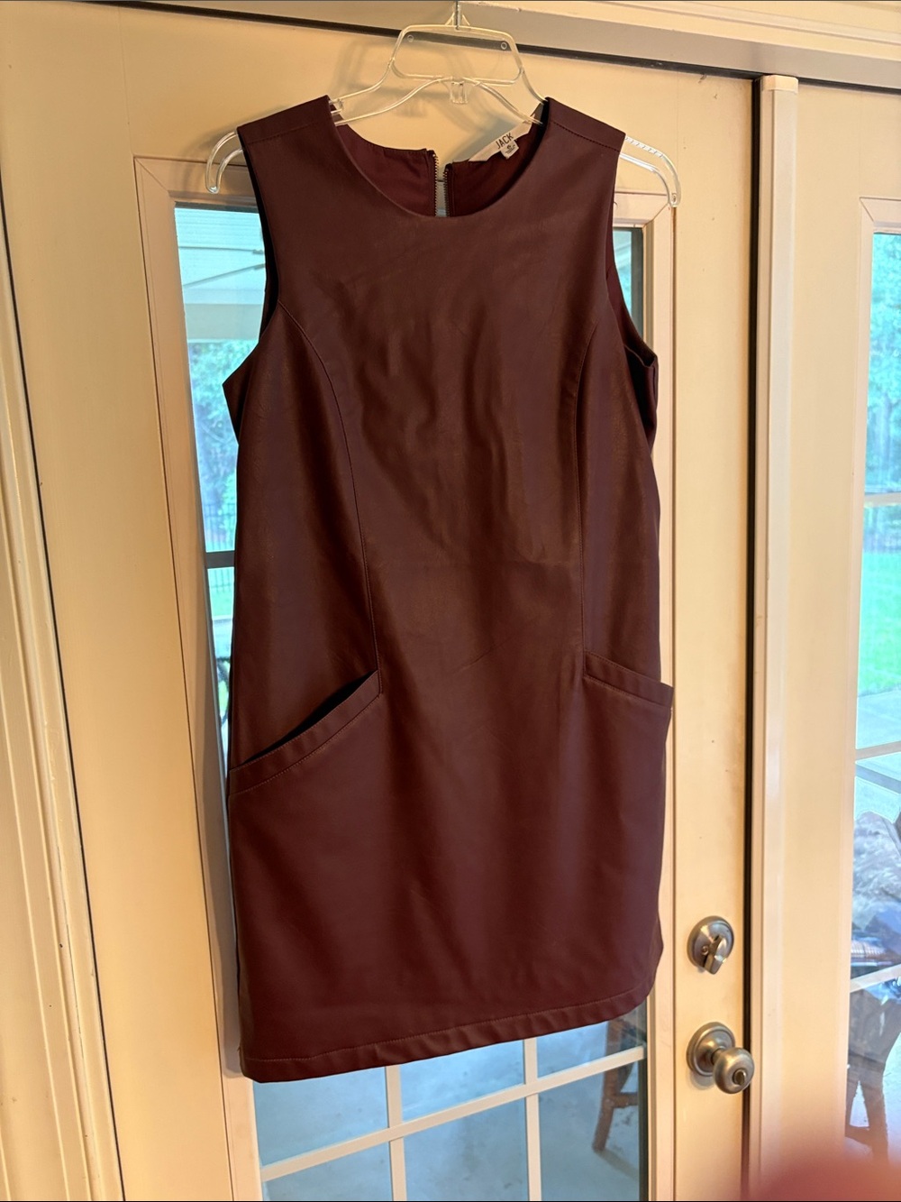 Jack by BB Dakota Polyvinyl Sleeveless Shift Dress